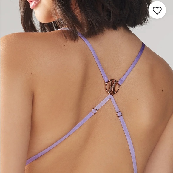 Savage X Fenty Purple Lavender Savage Not Sorry Lace Teddy Bodysuit - Picture 5 of 17